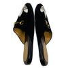 GUCCI 古馳 ADIDAS X GUCCI 聯名系列 SUEDE HORSEBIT MULES 馬銜扣穆勒鞋 麂皮 黑色