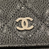 CHANEL 香奈兒 A33814 Chanel WOC 19 荔枝牛皮 斜背包 黑色 銀釦