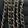 CHANEL 香奈兒 A33814 Chanel WOC 19 荔枝牛皮 斜背包 黑色 銀釦
