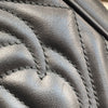 GUCCI 古馳 448065 GG Marmont 羊皮 相機包 斜背包 黑色 金釦