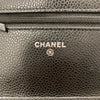 CHANEL 香奈兒 A33814 Chanel WOC 19 荔枝牛皮 斜背包 黑色 銀釦