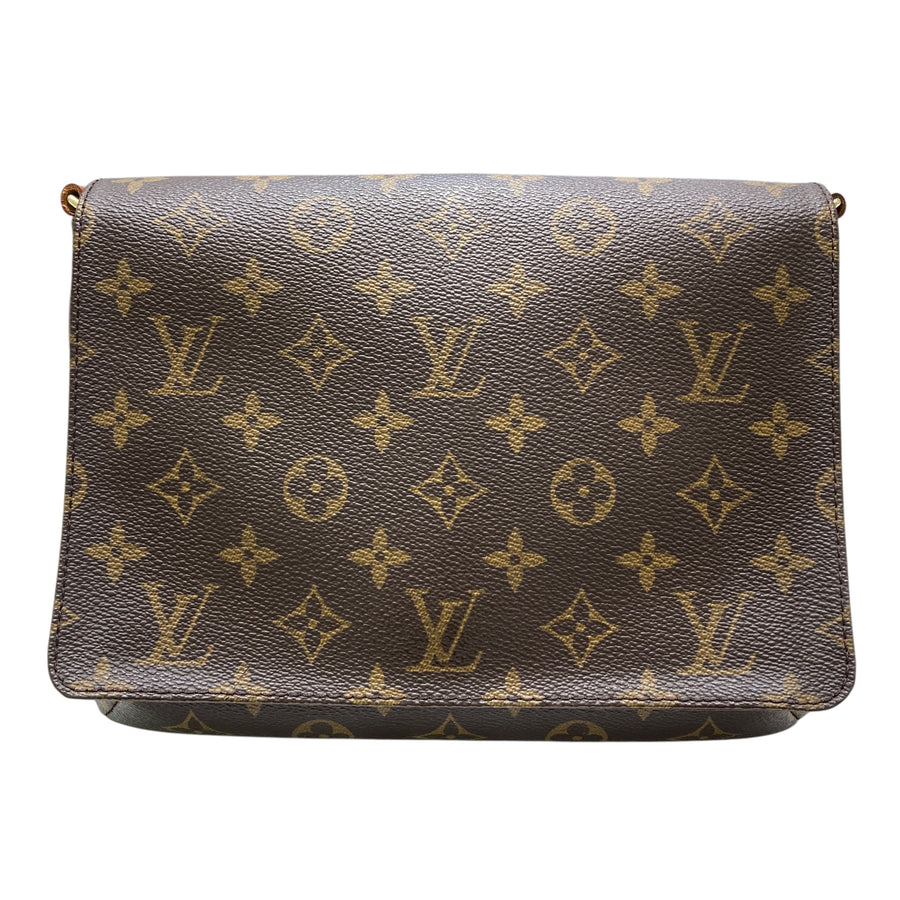 LOUIS VUITTON 路易威登 側背包 老花棕色 M5125７　金釦