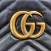 GUCCI 古馳 447632 GG Marmont Medium 羊皮 相機包 斜背包 黑色 金釦