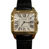 CARTIER 卡地亞 W2009251 SANTOS DUMONT 山度士 石英腕表 42mm K18PG 皮革錶帶