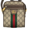 GUCCI 古馳 598127 Gucci Ophidia GG PVC帆布 相機包 斜背包 卡其色老花 金釦