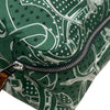 HERMES 愛馬仕 OUZE DE VOYAGE 旅行收納袋 絲綢 綠色 銀釦