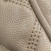 SAINT LAURENT 聖羅蘭 80'S VANITY BAG 魚子醬皮 斜背包 奶茶色 金釦
