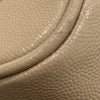 SAINT LAURENT 聖羅蘭 80'S VANITY BAG 魚子醬皮 斜背包 奶茶色 金釦