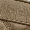 SAINT LAURENT 聖羅蘭 80'S VANITY BAG 魚子醬皮 斜背包 奶茶色 金釦
