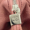 CHANEL 香奈兒 A23050 LAX Tassel bowler 牛皮 手提包 粉色 銀釦