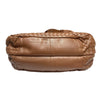BOTTEGA VENETA 葆蝶嘉 INTRECCIATO MEDIUM CAMPANA SHOULDER BAG 中號編織坎帕納包 牛皮 金棕色 黑釦