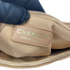 CHANEL 香奈兒 A22476 Pre-Owned 2003 CC 荔枝牛皮 肩背包 奶茶色 金釦