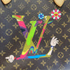 LOUIS VUITTON 路易威登 M95560 Neverfull MM 村上隆 聯名 PVC帆布 托特包 棕色老花
