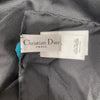 DIOR 迪奧 LOGO塗鴉絲巾 蠶絲 黑色