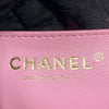 CHANEL 香奈兒 肩背包 心形調節釦 CF18 荔枝牛皮 粉色 金釦