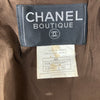 CHANEL 香奈兒 立領獵裝外套 羊毛 咖啡色