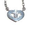 CARTIER 卡地亞 C HEART DIAMOND NECKLACE 心形單鑽白金項鍊 18K白金 鑽石