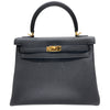 HERMES 愛馬仕 KELLY 25 TOGO 黑色 金釦