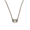 CARTIER 卡地亞 C HEART DIAMOND NECKLACE 心形單鑽白金項鍊 18K白金 鑽石