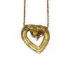 TIFFANY & CO. 蒂芬尼 PINCHED HEART DIAMOND NECKLACE 帕洛瑪·畢卡索系列 傾心扭結心鑲鑽項鍊 18K黃金 鑽石