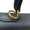 HERMES 愛馬仕 KELLY 25 TOGO 黑色 金釦