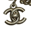 CHANEL 香奈兒 CURSIVE LOGO HANGING CC TURN-LOCK CLIP-ON EARRINGS 香奈兒連寫雙C耳夾 合金