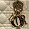 DIOR 迪奧 MINI LADY DIOR 白色 羊皮 淡金色