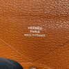 HERMES 愛馬仕 Calvi 山羊皮 卡片夾 棕色 銀釦