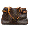 LOUIS VUITTON 路易威登 M51154 BATIGNOLLES HORIZONTAL 老花肩背包 PVC帆布 老花 棕色 金釦