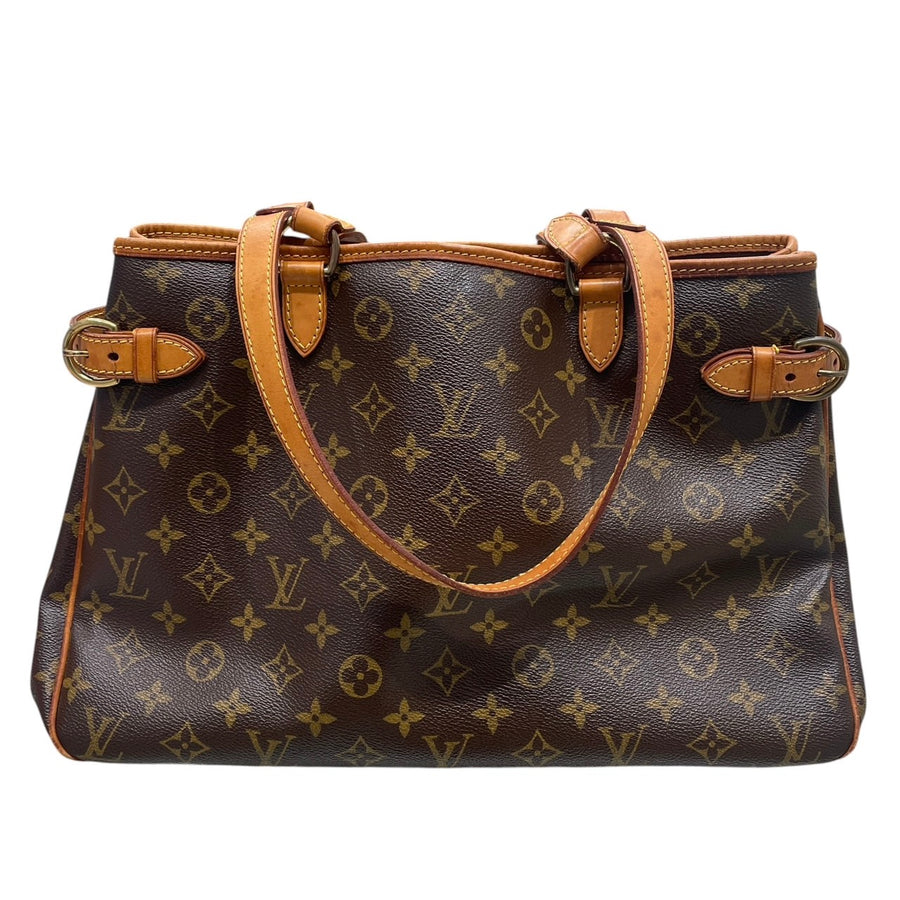 LOUIS VUITTON 路易威登 M51154 BATIGNOLLES HORIZONTAL 老花肩背包 PVC帆布 老花 棕色 金釦