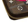 LOUIS VUITTON 路易威登 N60257 ZIPPY WALLET 拉鍊長夾 PVC帆布 VIVIENNE棋盤格 棕色 金釦