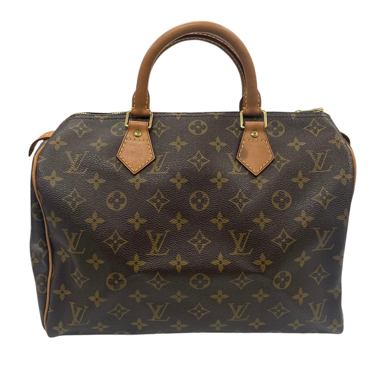LOUIS VUITTON 路易威登 M41526 SPEEDY 30 波士頓包 PVC帆布 老花 棕色 金釦