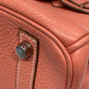 HERMES 愛馬仕 BIRKIN 30 手拿包 橘粉色 銀釦