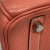 HERMES 愛馬仕 BIRKIN 30 手拿包 橘粉色 銀釦