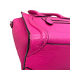 CELINE 賽琳 NANO LUGGAGE 迷你冏臉包 皮革 桃粉色 銀釦