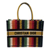 DIOR 迪奧 BOOK TOTE 刺繡托特包 帆布 彩色