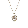 MIKIMOTO 御本木 AKOYA PEARL DIAMOND HEART MOTIF NECKLACE 鏤空心形珍珠鑽石項鍊 K18金 珍珠