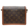 LOUIS VUITTON 路易威登 M45959 MINI DAUPHINE 達芙妮肩背包 PVC帆布 老花 棕色 金釦