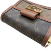 LOUIS VUITTON 路易威登 M45959 MINI DAUPHINE 達芙妮肩背包 PVC帆布 老花 棕色 金釦