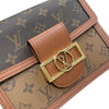 LOUIS VUITTON 路易威登 M45959 MINI DAUPHINE 達芙妮肩背包 PVC帆布 老花 棕色 金釦