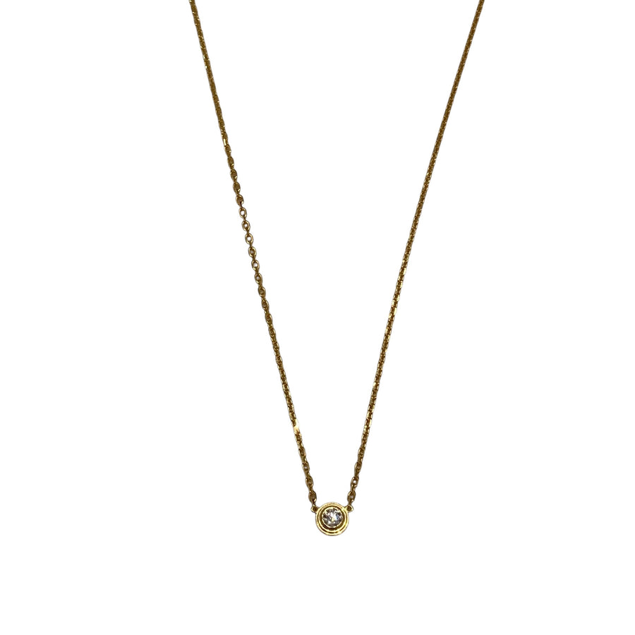CARTIER 卡地亞 D'Amour XS 18K 鑽石 項鍊 YG
