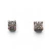 CARTIER 卡地亞 單鑽耳環 K18WG 0.24ct+0.25ct