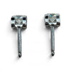 CARTIER 卡地亞 單鑽耳環 K18WG 0.24ct+0.25ct