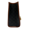 CELINE 賽琳 MINI HORIZONTAL CABAS 兩用托特包 PVC帆布 棕色 金釦