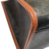 CELINE 賽琳 MINI HORIZONTAL CABAS 兩用托特包 PVC帆布 棕色 金釦