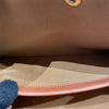 CELINE 賽琳 MINI HORIZONTAL CABAS 兩用托特包 PVC帆布 棕色 金釦