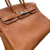 HERMES 愛馬仕 BIRKIN 35 柏金包 福寶馬鞍皮 金棕 銀釦