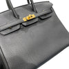 HERMES 愛馬仕 BIRKIN 25 柏金包 TOGO皮 黑色 金釦