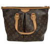 LOUIS VUITTON 路易威登 M40145  PALERMO PM 兩用托特包 PVC帆布 老花 棕色 金釦