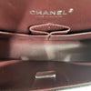 CHANEL 香奈兒 MATELASSE CF25 肩背包 荔枝牛皮 黑色 銀釦